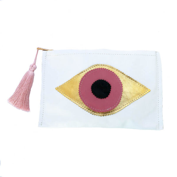 Evileye white pink-clutch bag-must have by ivana b-1